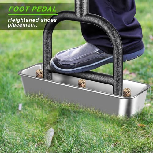 Aerador manual para césped Dolibest con 3 puntas de acero inoxidable miniatura 5
