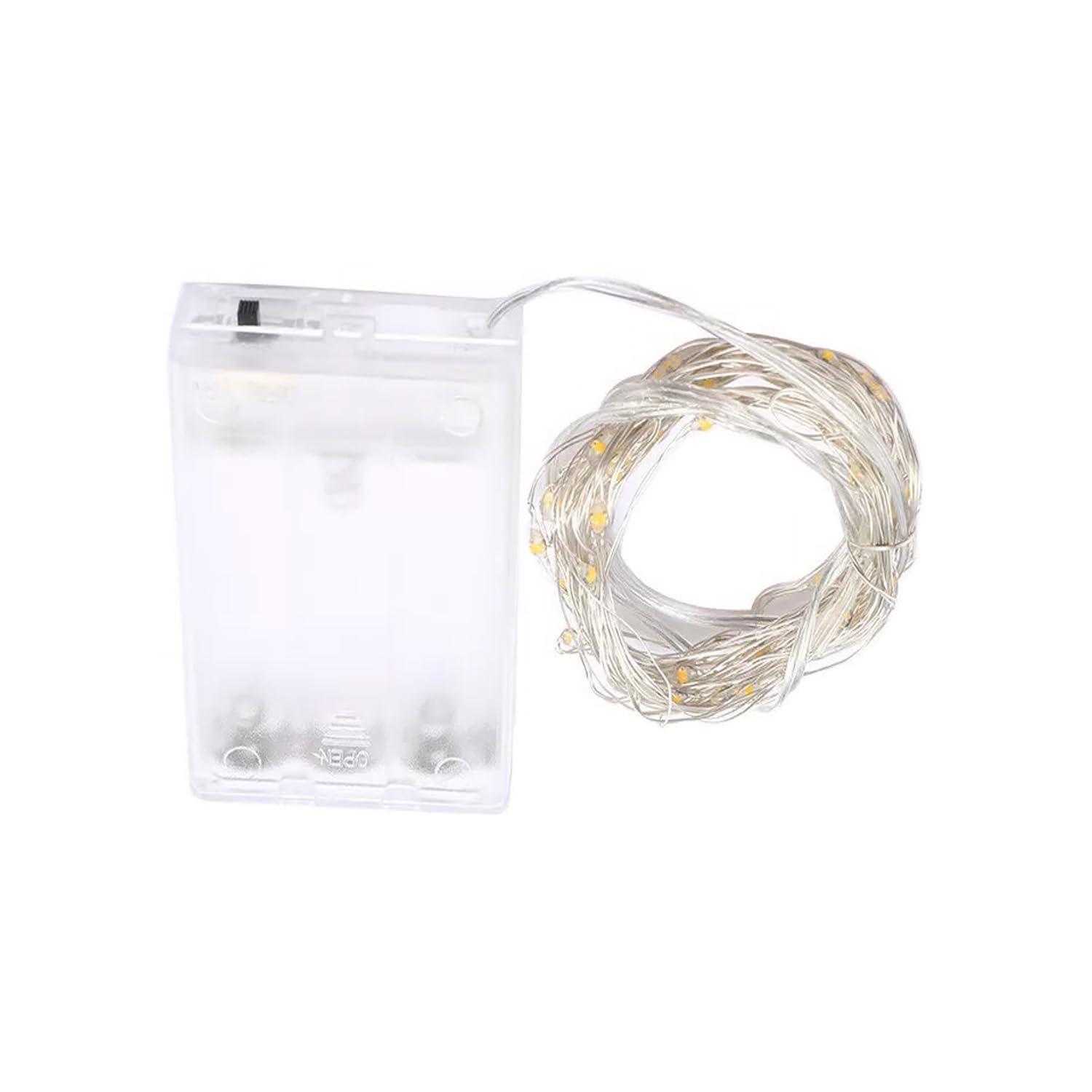 VoltShine 3AA Battery Operated LED String Lights PVC Copper Material Cool White Length 3m Ideal for Indoor and Outdoor Decoration