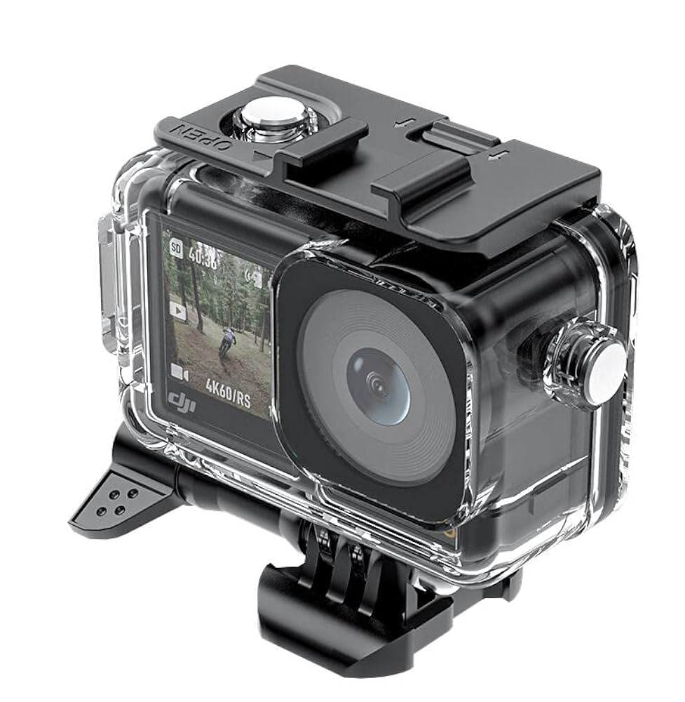 Polaroid Cube/キューブデジタルビデオアクションカメラ専用 水中カメラケース (水深 40m) ポラロイド、キューブ型アクションカメラ「Polaroid Cube」を