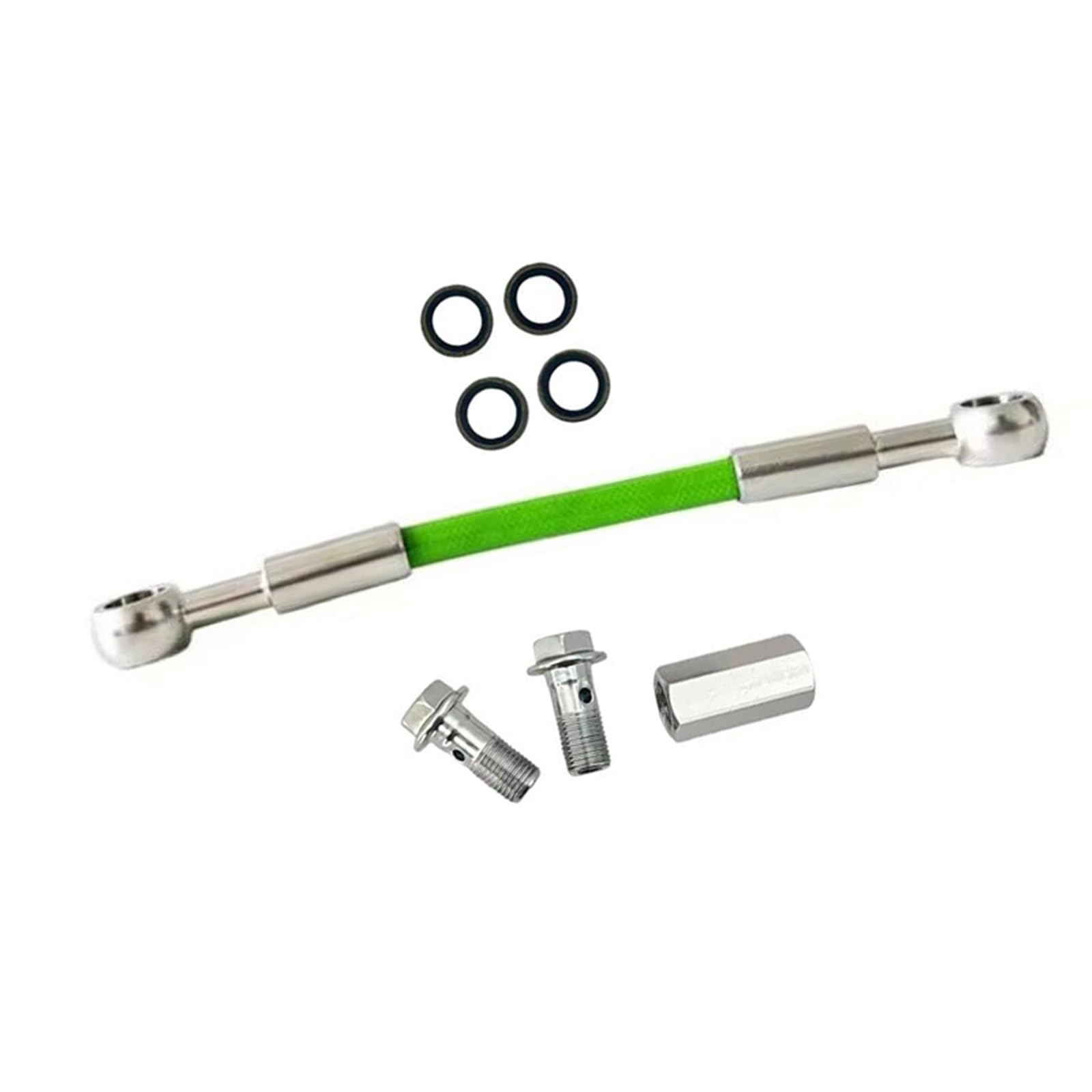 Lmnmy One Color Motorcycle Brake Clutch Line 0°-0° Motorcycle 10Mm Banjo Extender Connector Rod 2Way Adapter Brake Clutch Hose Line Hydraulic Oil Pipe Accessories(180Cm)