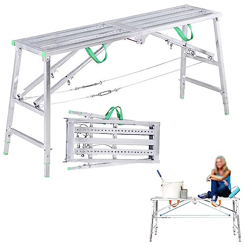 Tour d'échafaudage portable et stable avec hauteur réglable pour artisan
