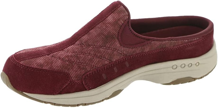 Easy Spirit Women's TRAVELTIME613 Mule, Dark RED 600, 8 Wide