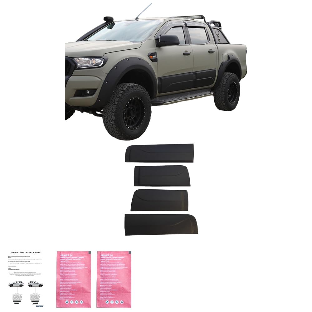 Osłona karoserii, ochrona drzwi do Ford Ranger T6-T7-T8 2012-2022, 4-częściowy