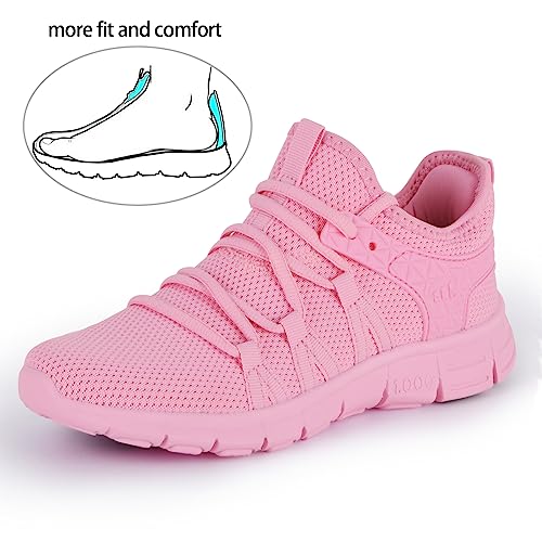 Image of INZCOU Running Shoes Lightweight Tennis Shoes Non Slip Gym Workout Shoes Breathable Mesh Walking Sneakers