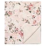 Galabloomer Unisex Baby Blankets - Nursery Bed Blankets for Boys & Girls (Vintage Rose)