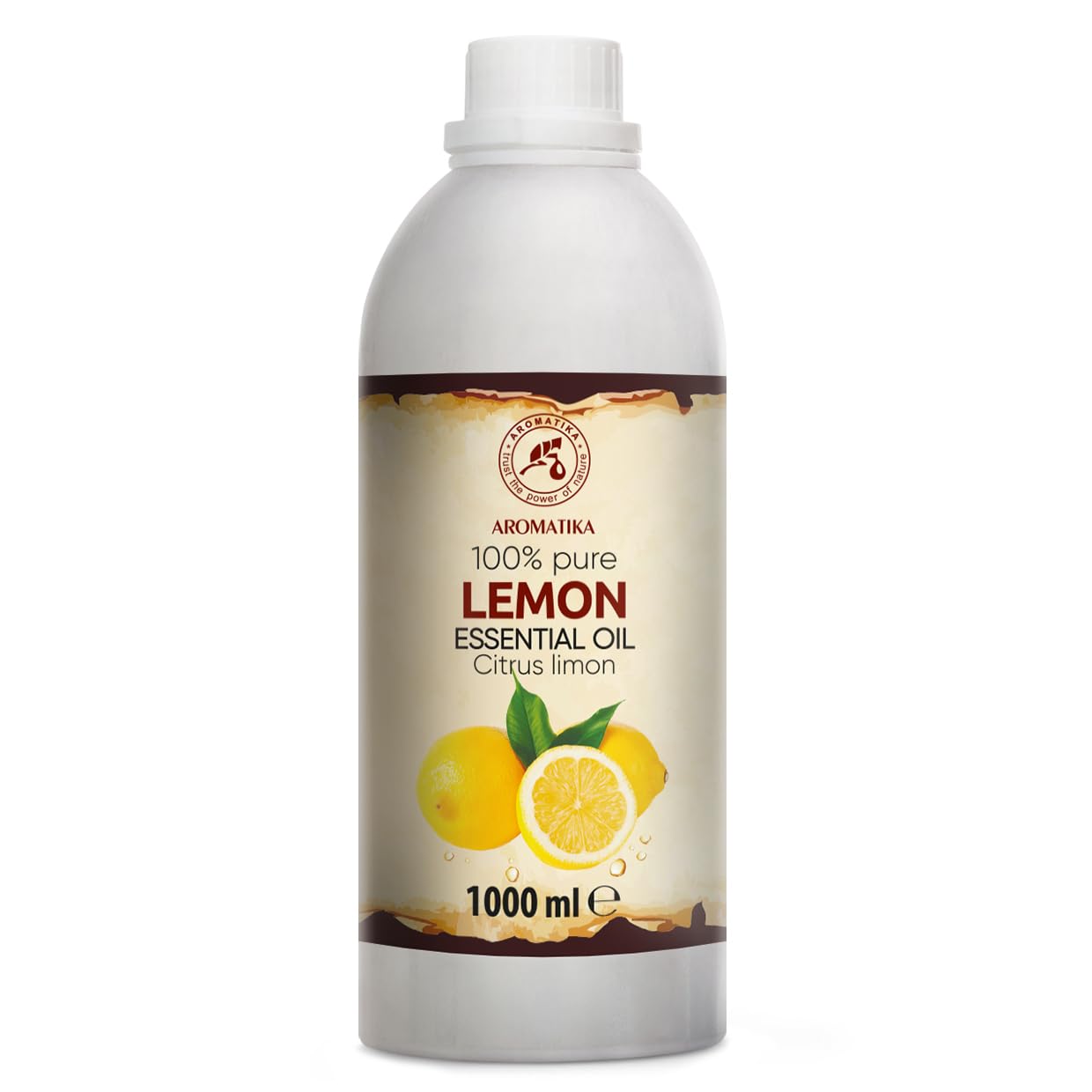 Olio essenziale di Limone 1000 ml - Citrus Limon - Naturale e Puro - Olio essenziali per Diffusori - Profumi per la Casa - Saponi e Candele - Sauna - Aroma di Agrumi - Aromaterapia