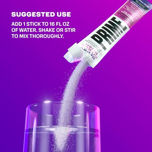 Image of PRIME Rapid Rehydration Electrolyte Powder Sticks, Berry Citrus Rush, Sugar Free Hydration Drink Mix with Sodium, Potassium, Magnesium & B Vitamins to Replenish Fluids, Caffeine Free, 16 Count