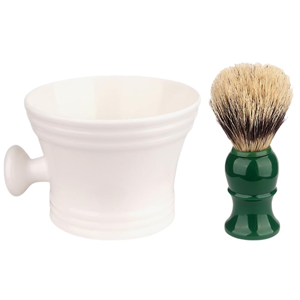 GMBYLBY Shaving Brush Set Soap Bowl Lather Mug With Create Rich