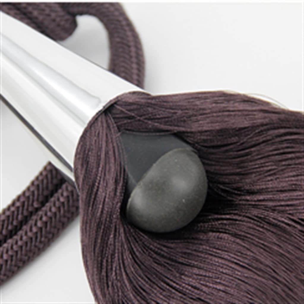 Sangle de Boucle de Rideau Non métallique Nordique Corde Suspendue Sangle de Rideau à Pompon (Couleur : Gris, Taille : 74 cm) (Vert 74 cm)