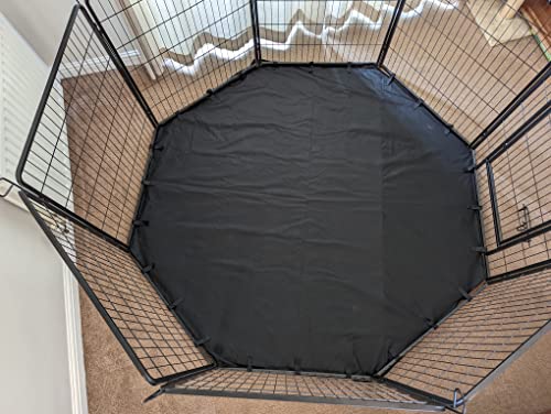 Speedwellstar MAT for 8 Side X Large Pet Pen Run Base Liner Mat Heavy Duty Waterproof Black Universal