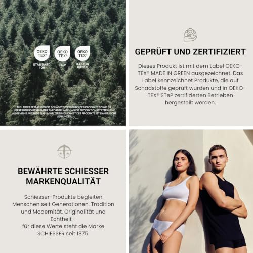 Foto von SCHIESSER Spannbettlaken 180x200 cm | 100% Baumwolle | Weiß | Rundumgummi