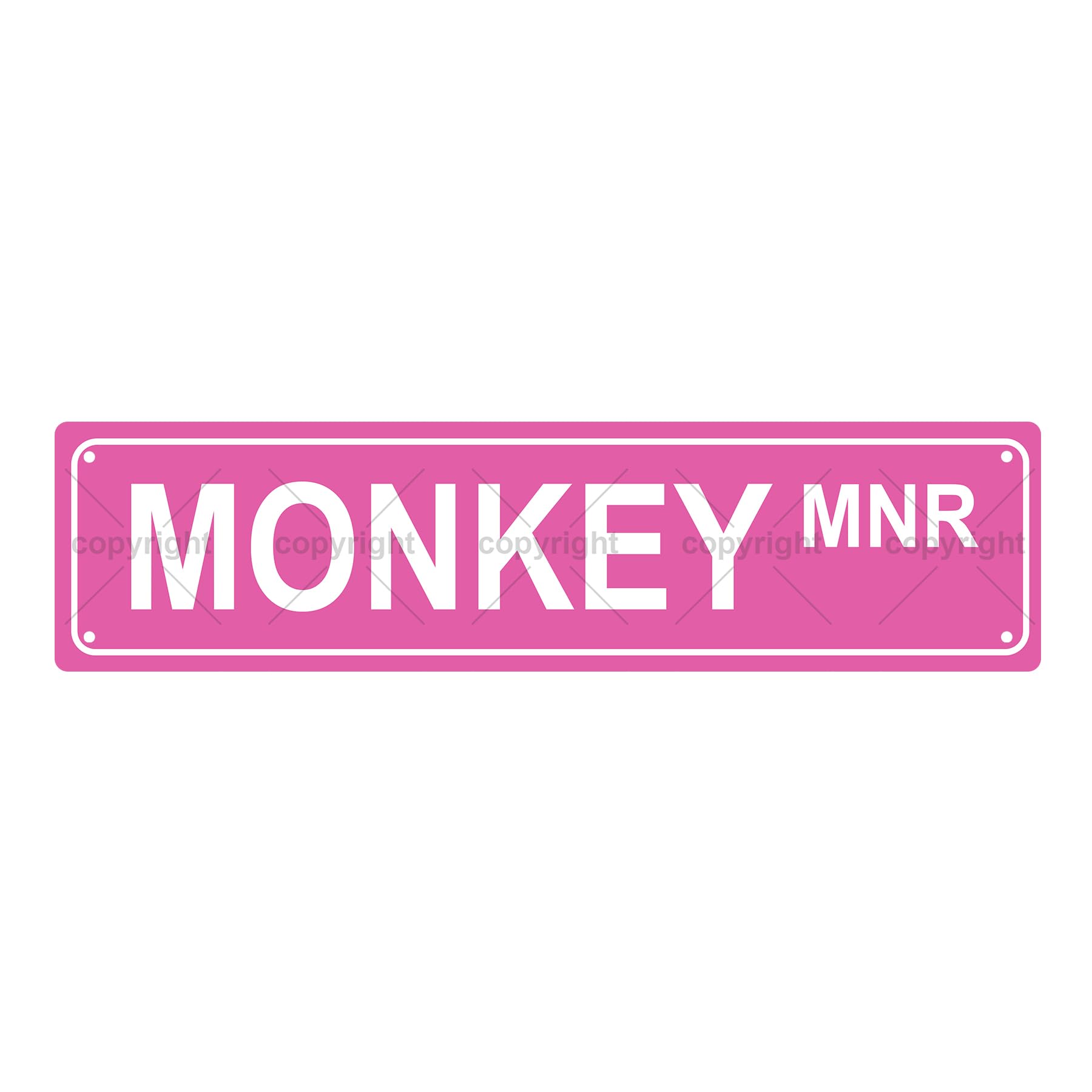 Monkey Mnr Animal Metal Tin Street Sign Bar Cafe Garage Cave Home Room Wall Bathroom Farmhouse Garden Porch Patio Decor,4x16 Inch