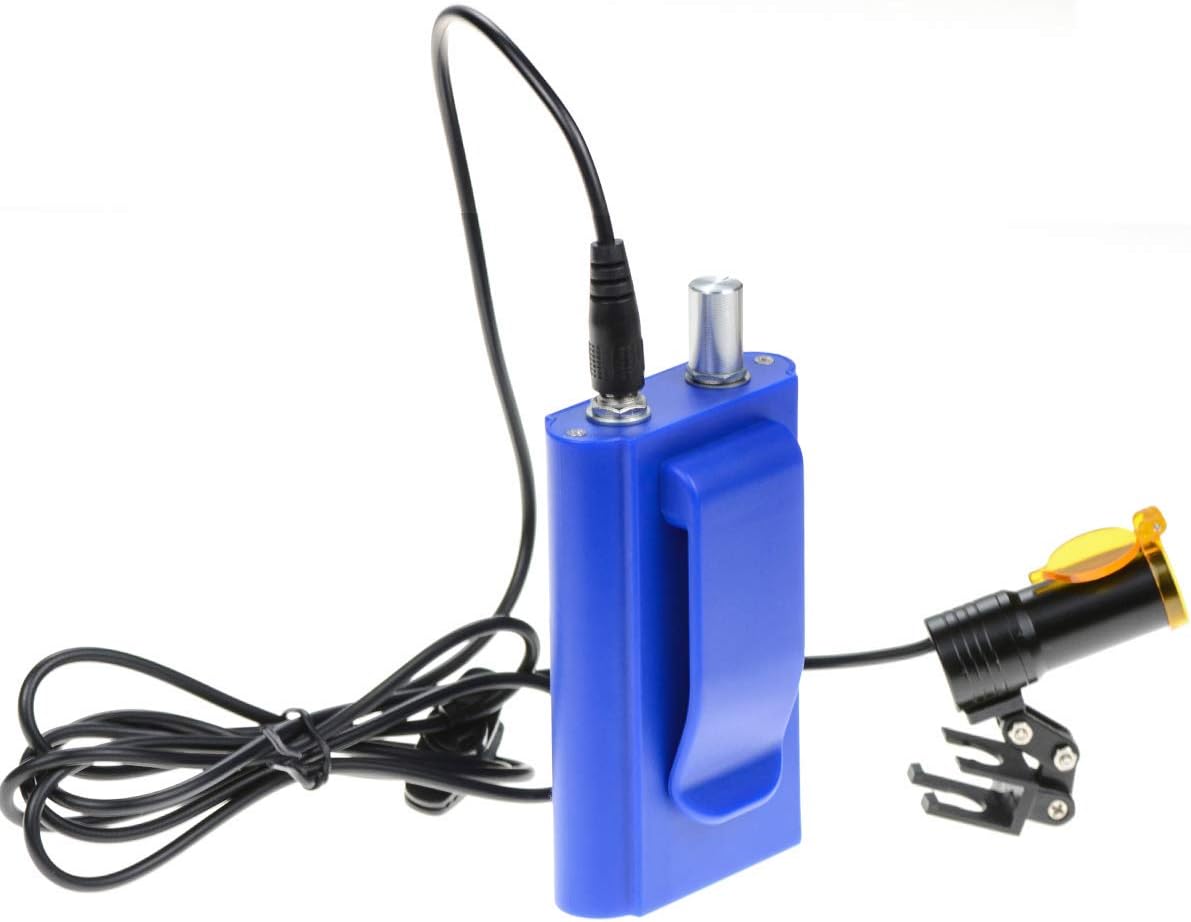 5W Portable LED Headlight Clip On LED Light Plug-in Clip Headlamp with Latest Type Carry On Battery (Blue)