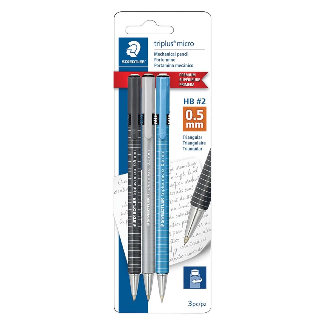 STAEDTLER Triplus Micro - Matite meccaniche da 0,5 mm, confezione da 18, 54 pezzi