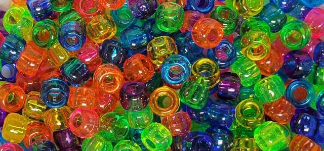 The Beadery - Kandi Kids Bucket, Rainbow Multi - 1.5 Lbs Beads, Cord, Needles - 6500589 - Image 2