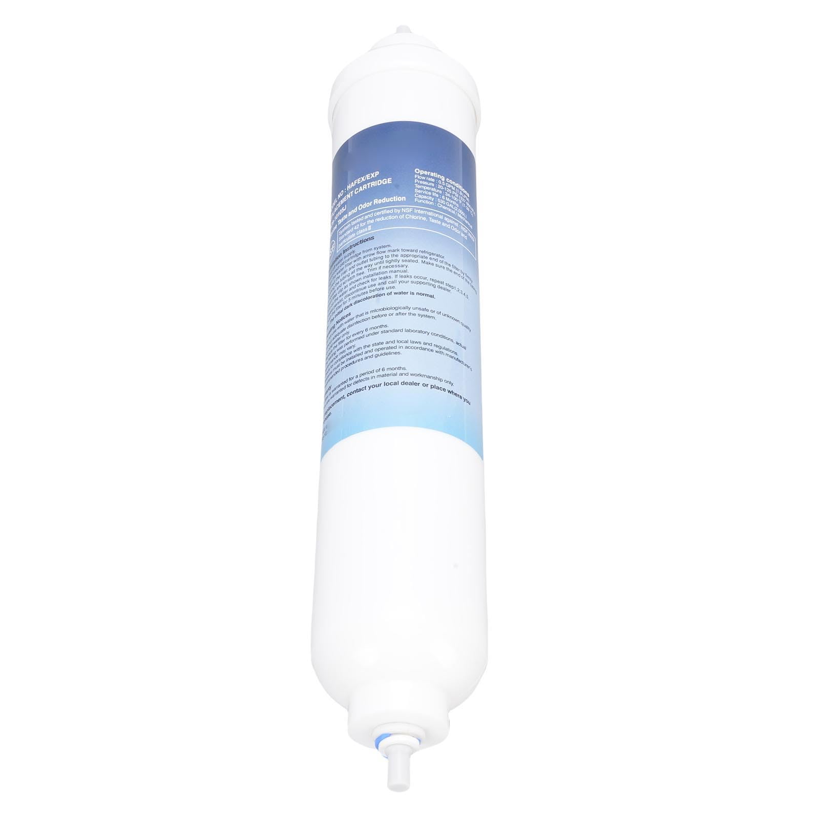 SEAFRONT Filtro de Agua para Frigorífico, Repuesto de Filtro de Agua para Refrigerador, Suministros de Cocina con 2 Accesorios para Fijación