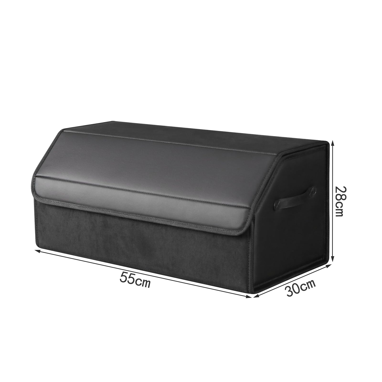 Auto Kofferraum wasserdicht, verschleißfest, faltbare Leder Aufbewahrungsbox, SUV Limousine Aufbewahrungsbox, Camping Organizer, Haushaltsklassifikationsbox (große Größe)