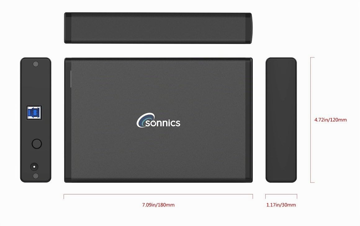 Sonnics 1TB Disco Duro Externo de Escritorio de Alta Velocidad USB 3.0 Compatible con Xbox One y PS4