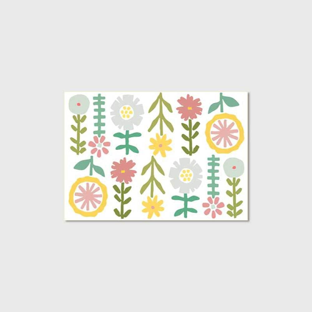 Rururug Enfants Chambre Extra Grand Tapis Tapis de Jeu pour Bébé Couleur Beige de Fleurs de Dessin animé Mignon 80 x 120 cm