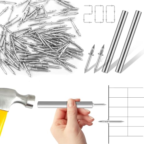 200 Pezzi Chiodi Chiodi per Sparachiodi Chiodi per...