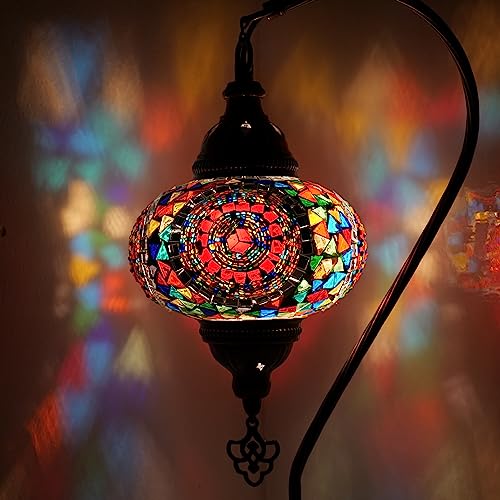 Orientalische Marokkanische Mosaik Tischampe Stehlampe Handgefertigte Dekorative Türkische Mosaiklampe (3. Mehrfarbig)