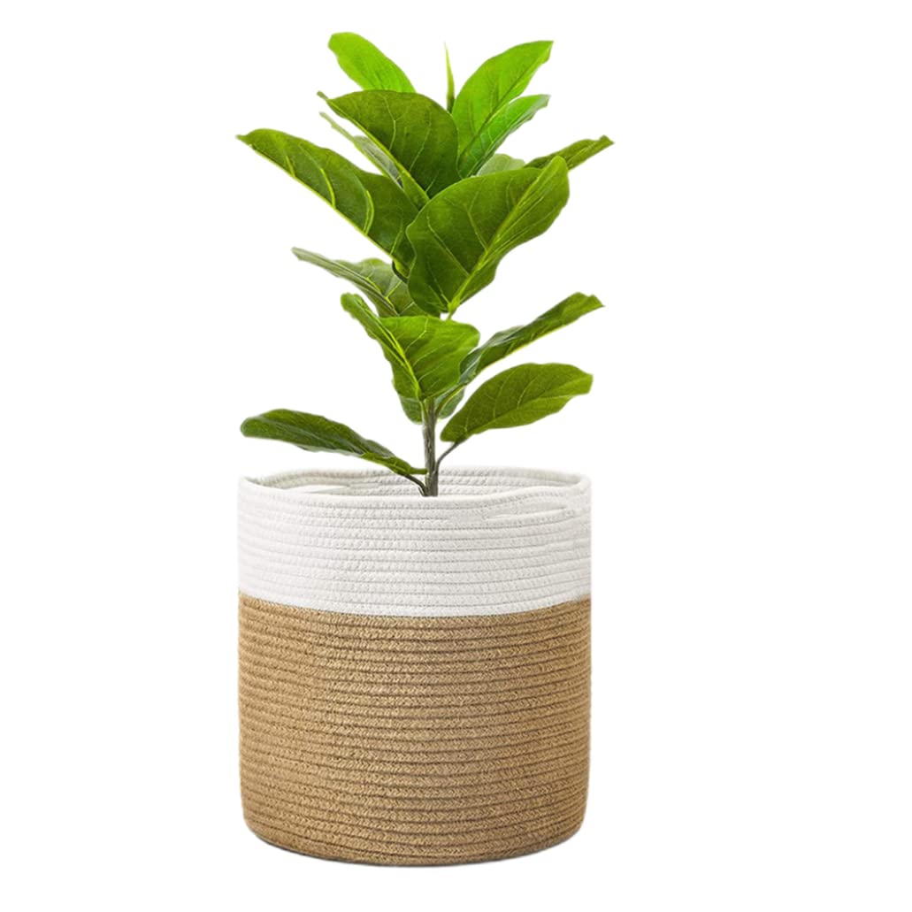 Panier de Plante tissé Panier de Jute Plante Plante Plante Paniers de Rangement tissé Panier de Rangement tissé Planteurs de Fleurs pour la Maison Plantes en Pot Style de décoration1