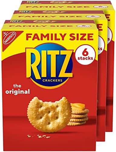 RITZ Original Crackers, Family Size, 3 Boxes