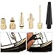 Gavigain 15Pcs Bike Tire Valve, Bicycle Pump Air Valve Converter, Bike Copper Valves Adapters DV SV AV Kit