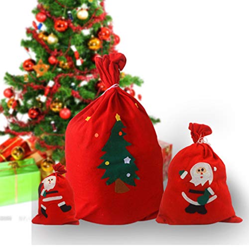 NICEXMAS Sacola de Presente de Natal Sacolas de Lembrancinhas Sacola de NÃ£o Tecido Sacola de Tecido