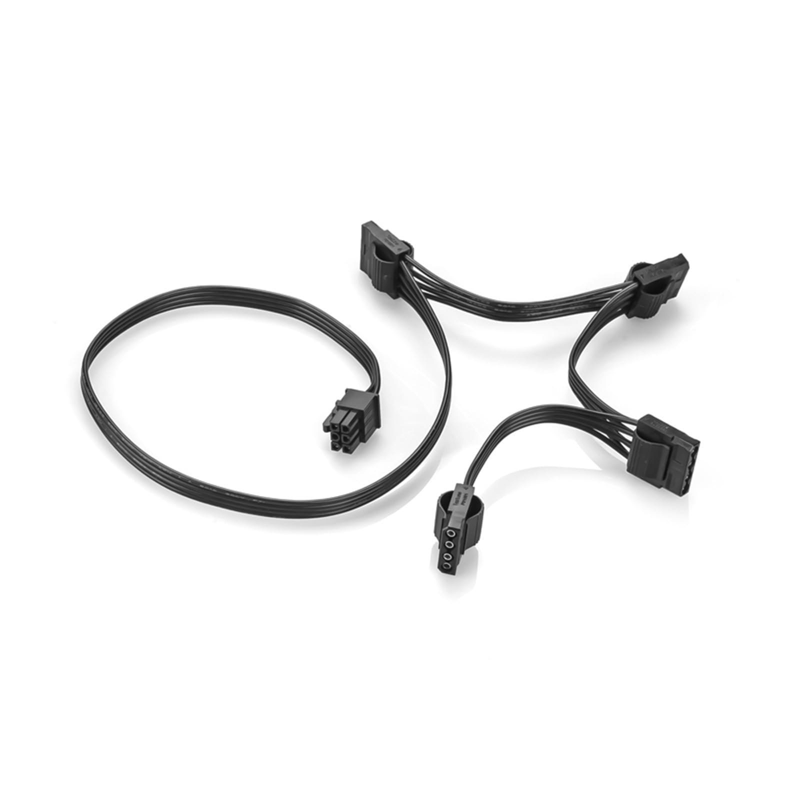 Generico Cavo SATA Molex PCI‑E a 6 pin da 1 a 4(To 4x Molex)