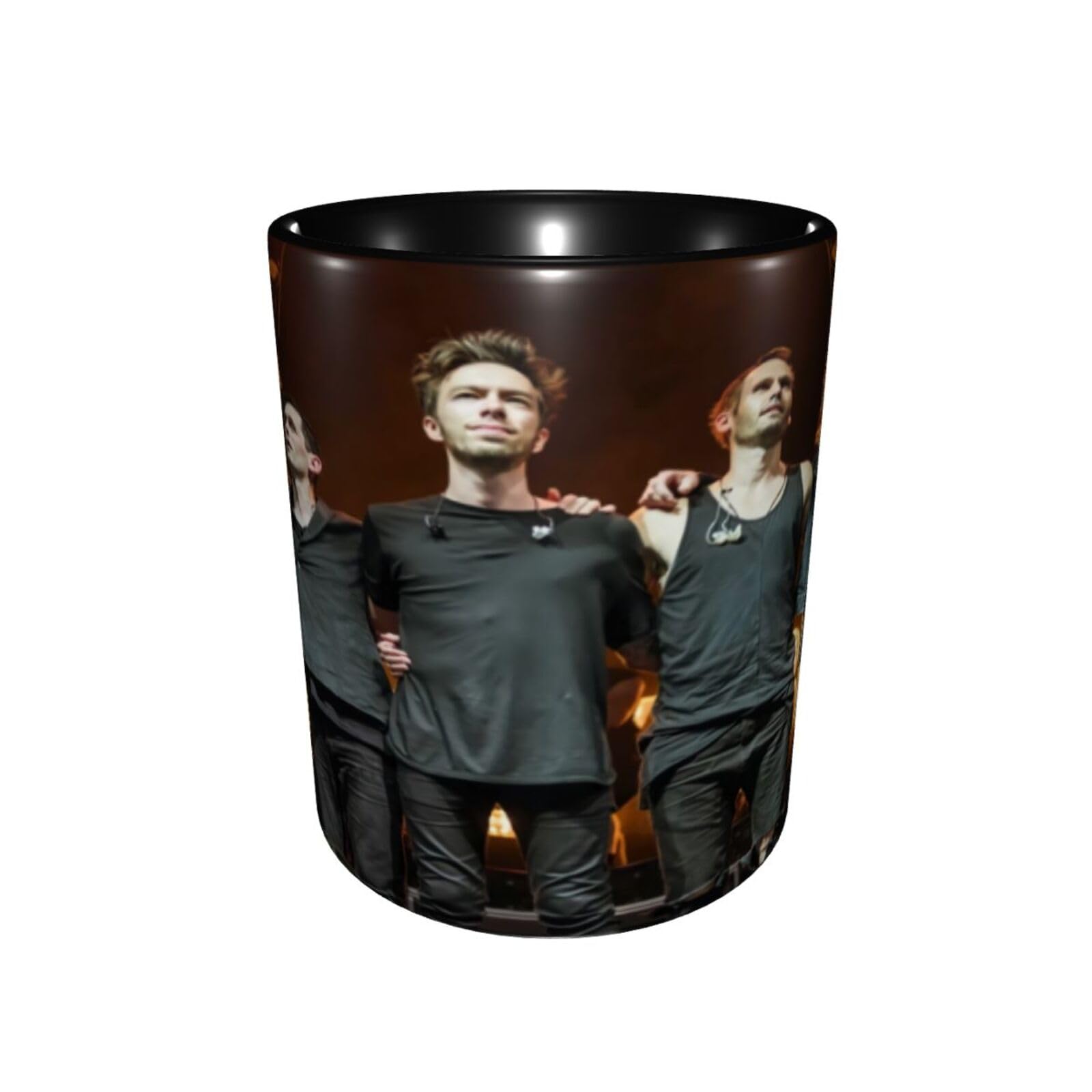 11 OZ Ceramic Coffee Mugs Third Eye Rock Blind Band Novelty Mug Tea Cup with Handle for Home Office Decor