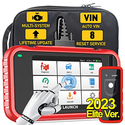 2023 Newest Launch Crp129E Code Reader Oil/Epb/Sas/Tpms/Dpf/Bms/Throttle Reset,Injector Coding Diagnostic Scanner,Lifetime Free Online Update,Abs Srs Tcm Engine Obd2 Scanner,Auto Vin + Tpms Tool #TOP11