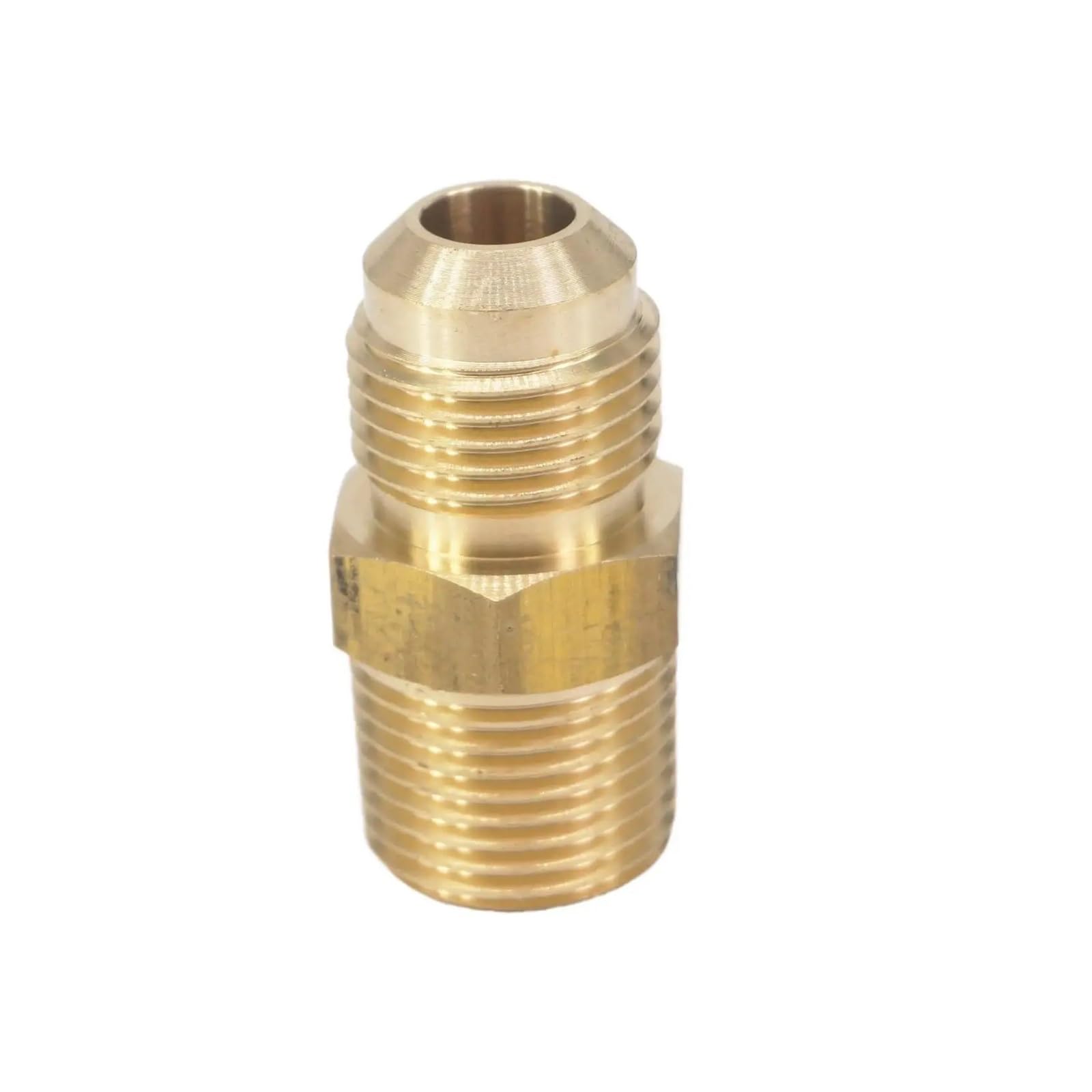 Mqxfczux Men's One Color Sae Thread 5/8"-18 Unf Fit Tube Od 3/8" - 3/8" Npt Brass Sae 45 Degree Pipe Fitting Adapters 229Psi