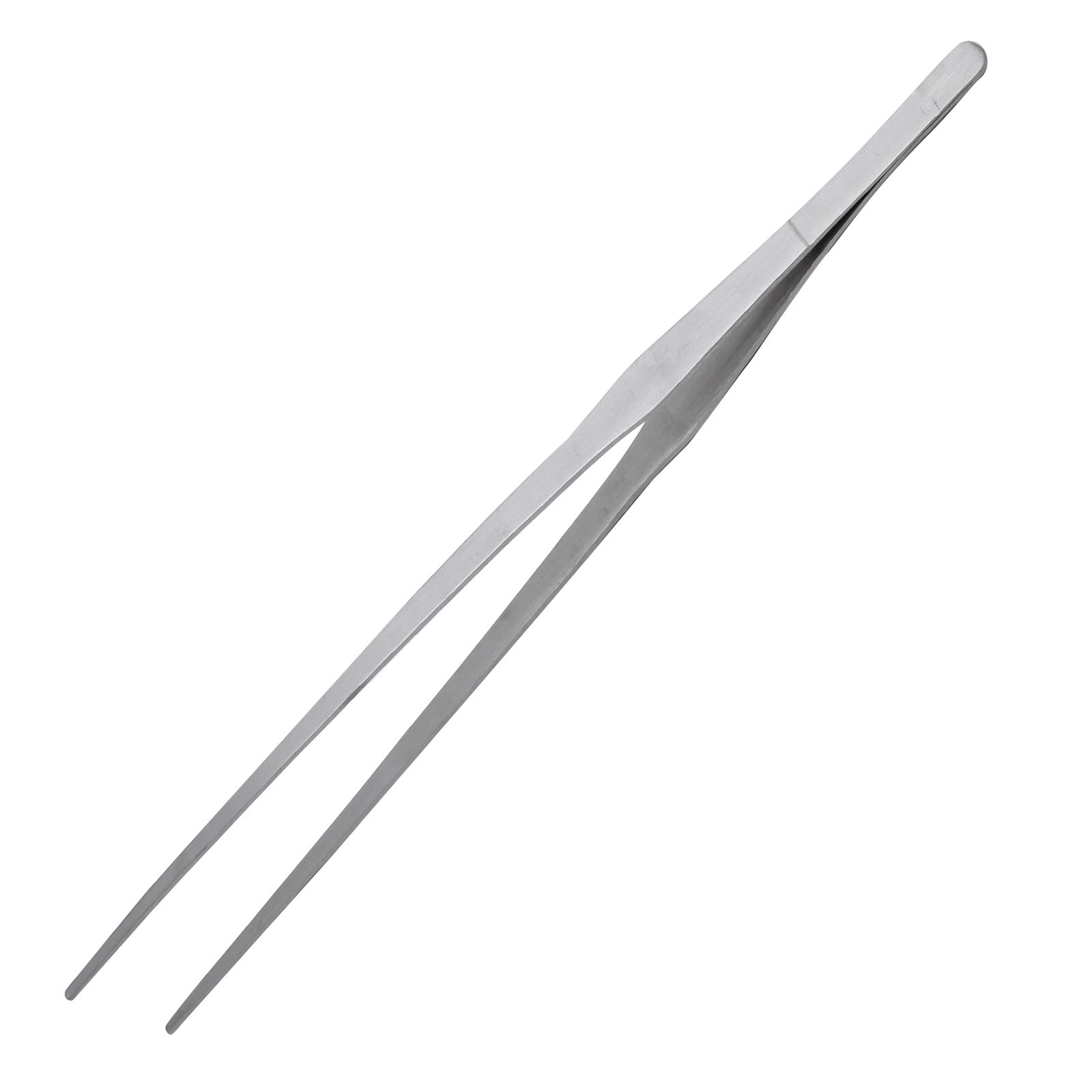 Bonsicoky Pęseta do akwarium o długości 38 cm, antypoślizgowa, prosta pęseta ze stali nierdzewnej, do czyszczenia akwarium, karmienia gadów