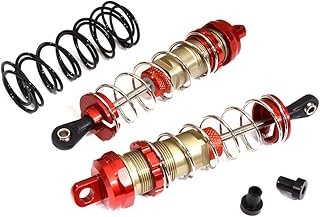 C31828RED Alloy Machined HD Big Bore Shocks (2) 90mm for 1/8 Scale Off-Road