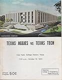 Texas A&M vs Texas Tech Official Football Program (October 10, 1970)