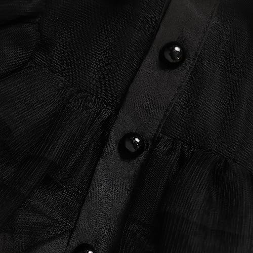 Vestido negro de disfraz para niñas de 3 a 13 años miniatura 6