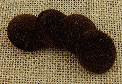 Knitwit 12 Pieces Solid 2 Holes Sewing Velvet Fabric Cloth Covered Scrapbooking Craft Buttons #TOP14