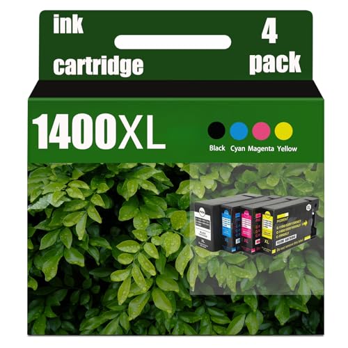 PGI-1400XL Ink Cartridges High Yield Replacement Cartridge Compatible for Canon MAXIFY MB2040 MB2140 MB2340 MB2740 Printer Combo Pack Multicolor, Combination Package × 4
