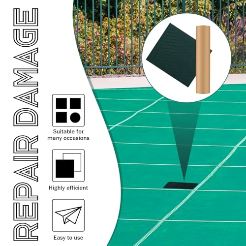 Kit reparación cubierta piscina 2 rollos 8x48 pulg verde miniatura 5