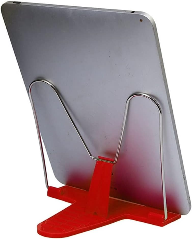 Portable Office Desktop Fold Book Stand Reading Frame Music Sheets Library Adjustable Holder(Blue)