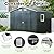 8x6FT Outdoor Steel Storage Shed with Clear Window, Lockable Doors, Weather-Resistant Metal Tool Shed for Garden, Backyard, Patio, and Utility Storage