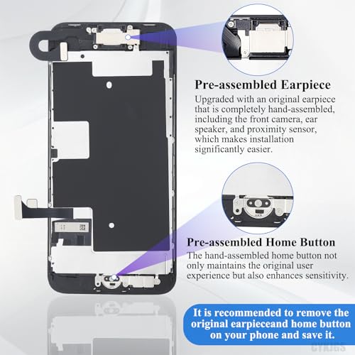 Image of for iPhone 8 SE 3rd 2nd Gen Screen Replacement with Home Button