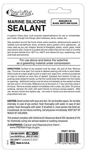 Image of STAR BRITE Silicone Sealant Black 2.8 OZ. (082103)