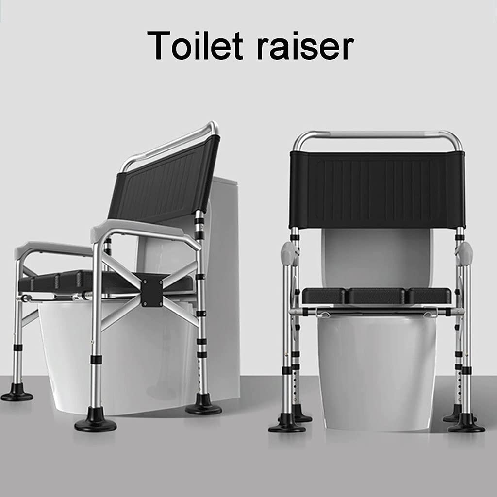 Składana Komoda/Krzesełko Pod Prysznic Krzesło składane Commodes, przenośne krzesło toaletowe, krzesło prysznicowe regulowane wysokość, wygodne wymienne krzesło toaletowe, ładunek 300 kg Krzesło alter