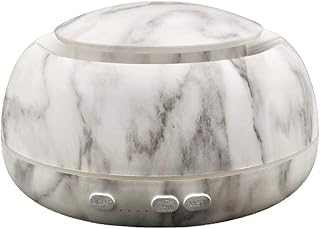 JANRSTIC Aromatherapy Humidifier 500ml with Remote Control Function Ultrasonic Aroma Diffuser with Adjustable Mist Mode, 7 Colour LED Light and Auto Shut-Off Without Water (White)