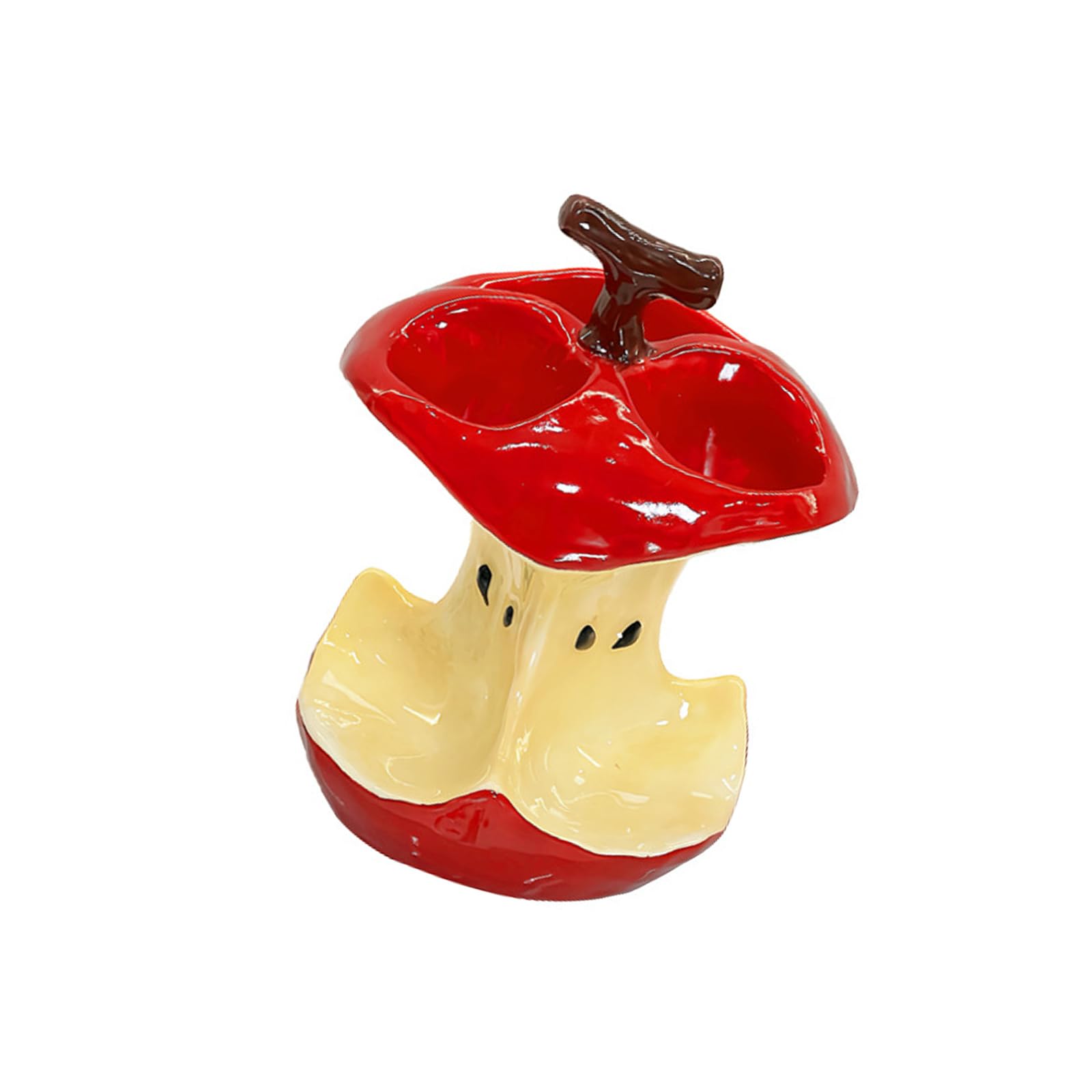 Kalttoy Fruit Cores Shape Ceramic Electric Toothbrush Holders 3 Slot Toothpaste Stand Bathroom Countertop Organizers Home Decors Ceramic Toothbrush Organizers