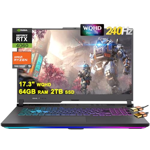 Asus ROG Strix G17 G713 Gaming Laptop 17.3" WQHD IPS 240Hz AMD 12...