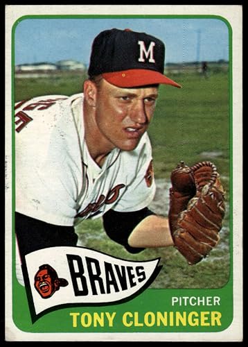 1965 Topps #520 Tony Cloninger Milwaukee Braves (Baseball Card) GOOD Braves