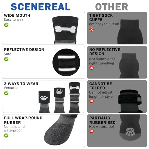 Scenereal Anti Slip Dog Socks Boots thumb #6